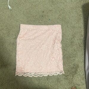 Ambiance skirt pink lace